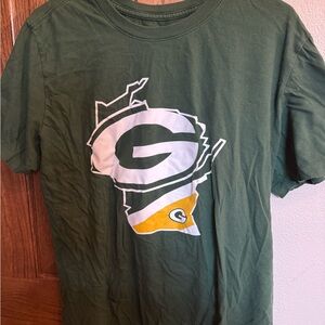 Nike Green and White Short Sleeve Tee